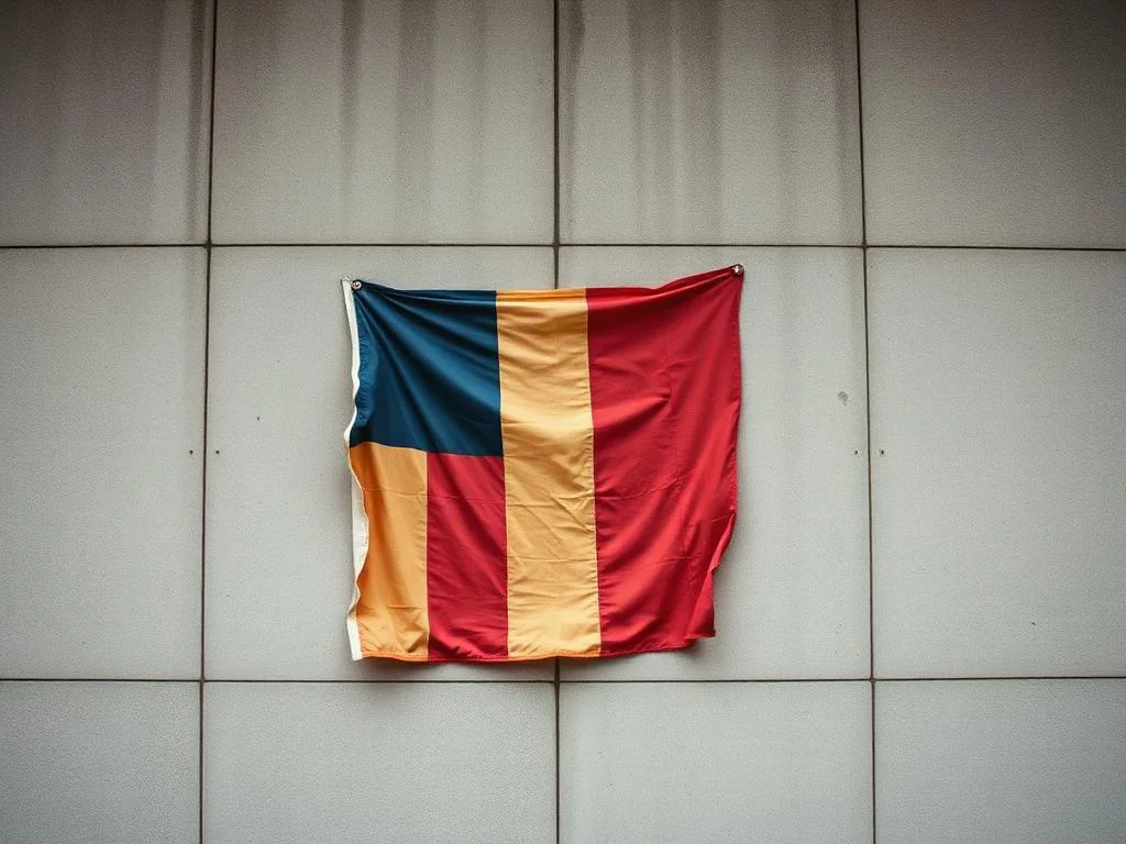 The flag dissolves