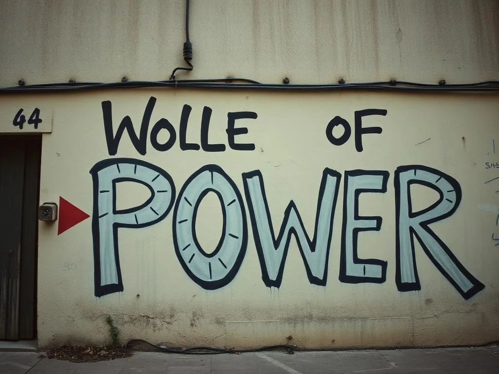 Power, written in paint